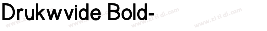 Drukwvide Bold字体转换